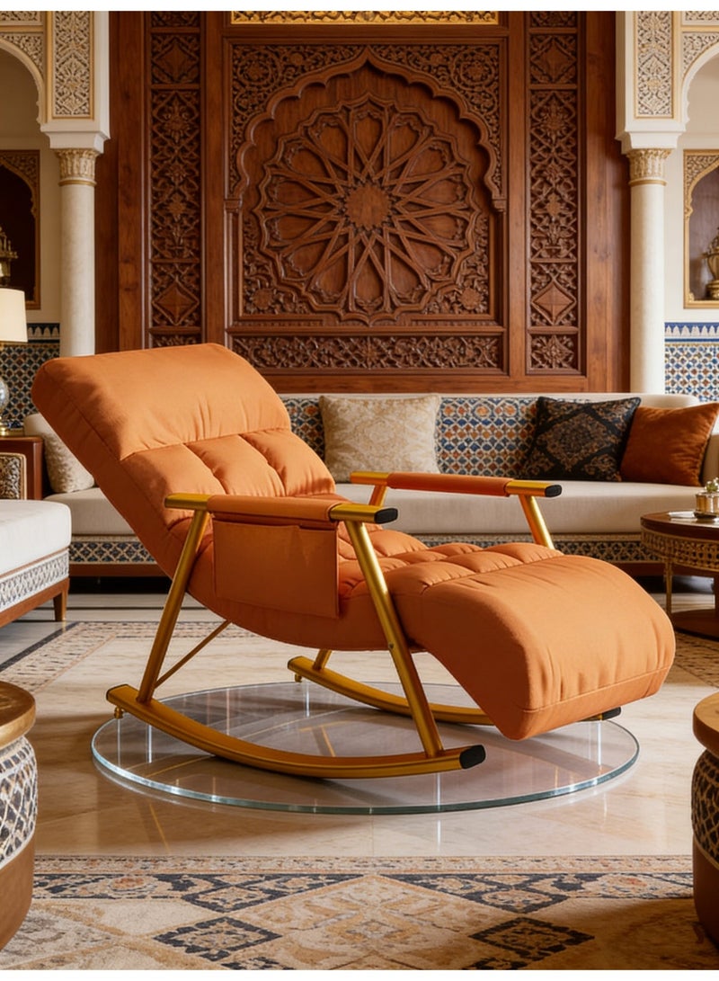 general Home rocking chair balcony lunch break lounge chair Nordic style bedroom living room sofa rocking chair - Image 5